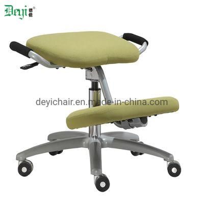 Silver Coated Armrest Silver Coated Base Simple Tilting Mechanism Kneeing Office Chair