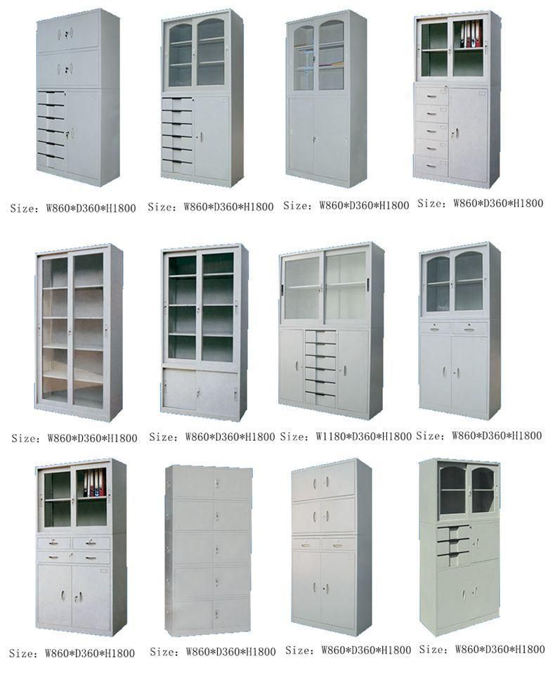 4-Door Sliding Operated Steel Furniture Office Wardrobe