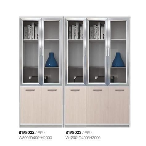 Home or Office Display Shelf Flexible Combination Modern European Style Movable Wood Bookcase