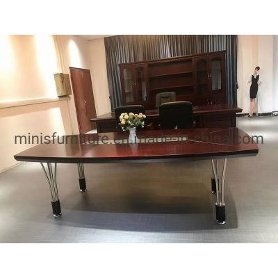 (M-CT375) Meeting Room Simple Design Red Brown MDF Conference Table