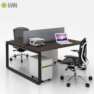 2 Seat Office Desk with Drawer for Staff Divider Workstation