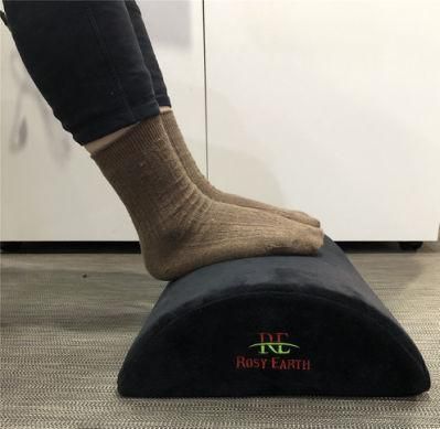 Znz Half Cylinder Memory Foot Rest Rug Office Foot Rest Under Desk