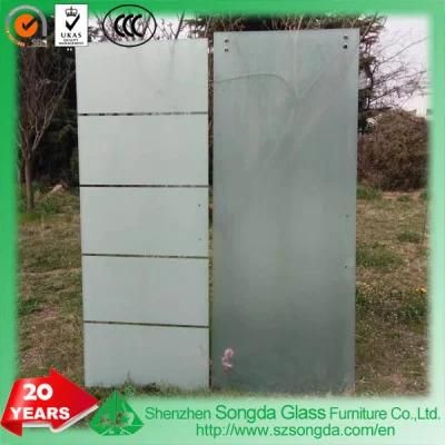 8/10/12mm Tempered Door Glass Patterned Sandblast/Frosted/Satin for Wall Partition