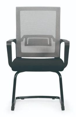 Custom Commerce Plastic Reception Meeting Room Mesh Fabric up-Down Folding Armrest Office Staff Chairs