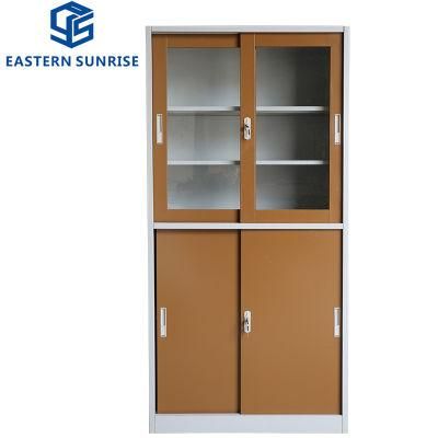 Modern Glass Door Filing File Steel Office Cabinet