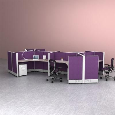 Factory Wholesale Modular 6 Person Office Cubicle Partition Custom Modern Office Workstation