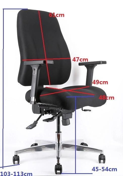 Colorful Fabric Pure Foam Computer Middle Back Headrest Optional Nylon Base Office Chair