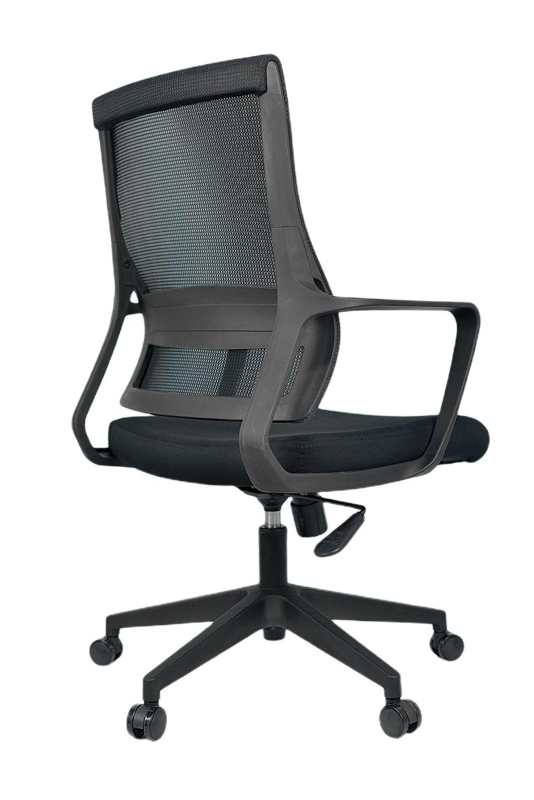 Office Chair Made in Foshan Medium Plastic Back Mesh Task Chair with PP Armrest