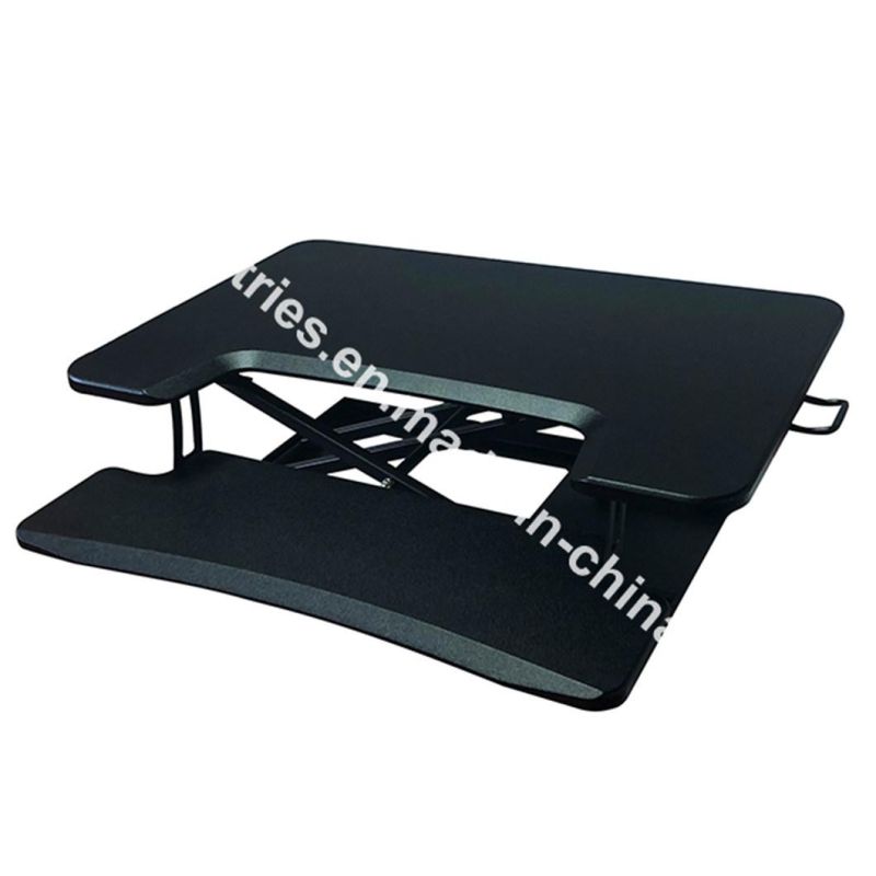 Manual Gas Spring Height Adjustable Laptop Desk Converter