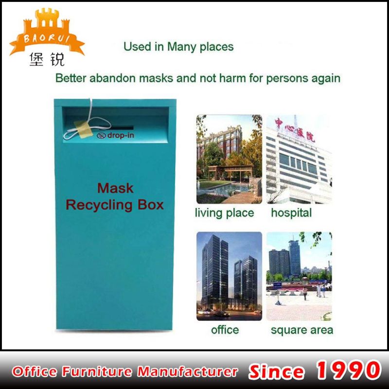 Recycling Metal Cabinet Medical Waste Mask Recycling Cabinet