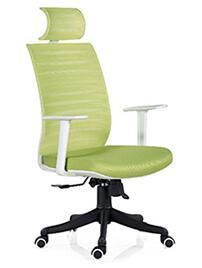 Durable Cleanable Gree Seat White Arm Ventilate Boardroom Chair