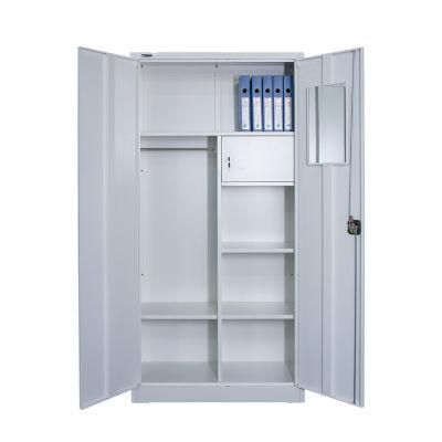 Large Lockbox Modern Matallic Wardrobe Locker Metal Closet Armoires