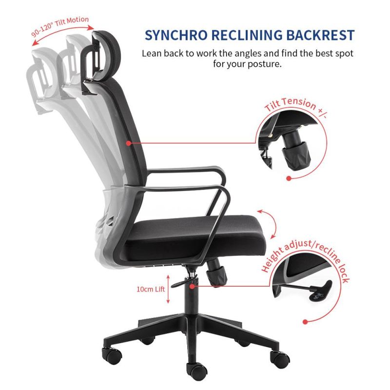 OEM Manufacturer Computer Comfortable Mesh Price Executive Ergonomic Office Chair