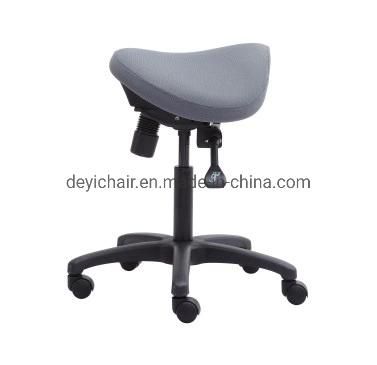 Two Lever Mechanism Office Fabric PU Upholstery up and Down Seat Angle Adjustment Saddle Shape Computer Chair