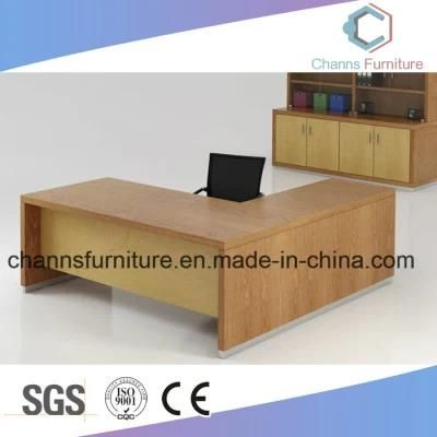 L Shape Simple Design High Quality Wooden Manager Table
