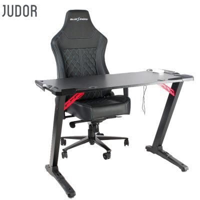 Judor Modern Gaming Desk Racing Computer Office Ladder Desk