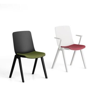 Modern and Young Design Study Furniture PP Solid Frame High Quality Traning Chair with Writing Pad