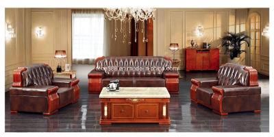 Newest Chinese Style Leisure Home Living Room Genuine Leather Sofa Office Furniture