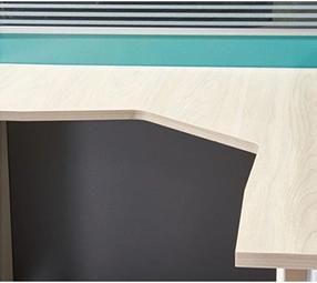Popular Office Furniture Partition Project Use Melamine 4 Seats Staff Workstation Table