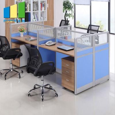 4 Person Seat Desk Modern Office Furniture for Computer Workstations
