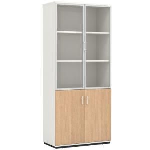 Kids Study Two Doors 5 Layer Bookcase Wood Shelf