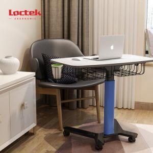 Loctek Et028 Modern Movable Height Adjustable Student Lecture Coffee Computer Training Desk with Casters