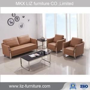 Hot Selling Classical Leather Office Sofa Set 3 Seater (Y348)