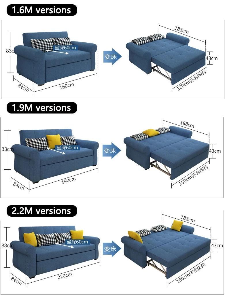 Sectional Couches Ballast-Surfaced Fabric Super Longer Armrest on Side Linen Modern Sofa Sets