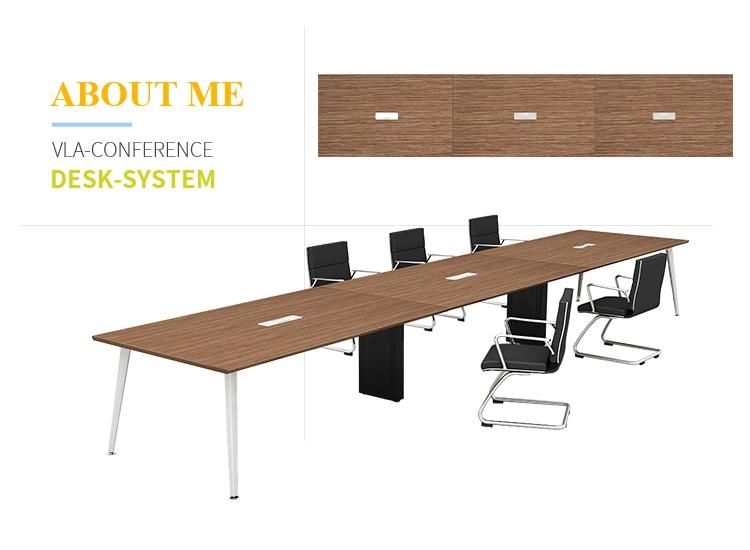 Big Boardroom Modern Industrial Design Oval-Shape 10 Person Fancy Office Conference Table