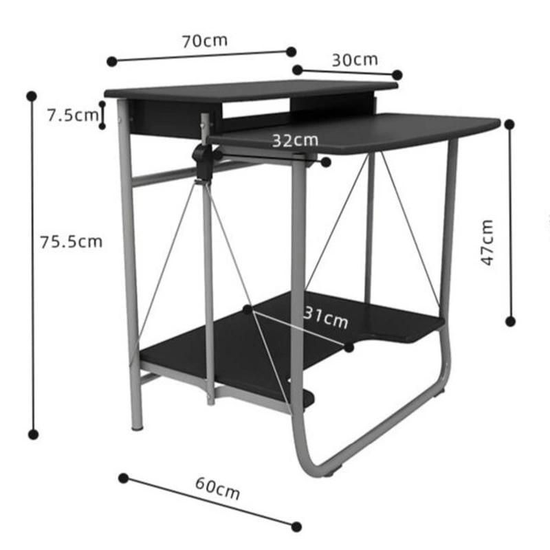 One Space Freeley Folding Computer Desk Desktop Desk