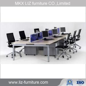 Modern Linear Office Workstation Cubicle for 6 Person 2080