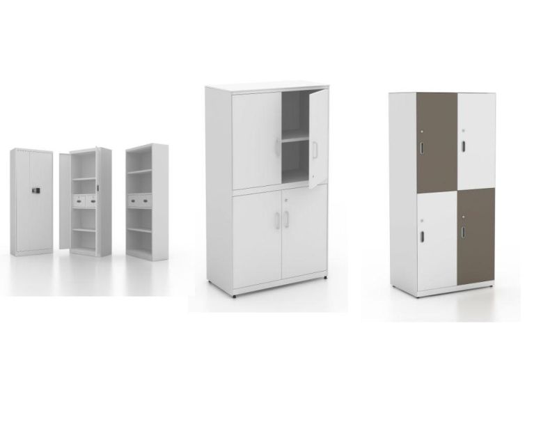 Customized Glazed Door Steel Locker Filing Cabinet with Sliding Door for Furniture School Hospital