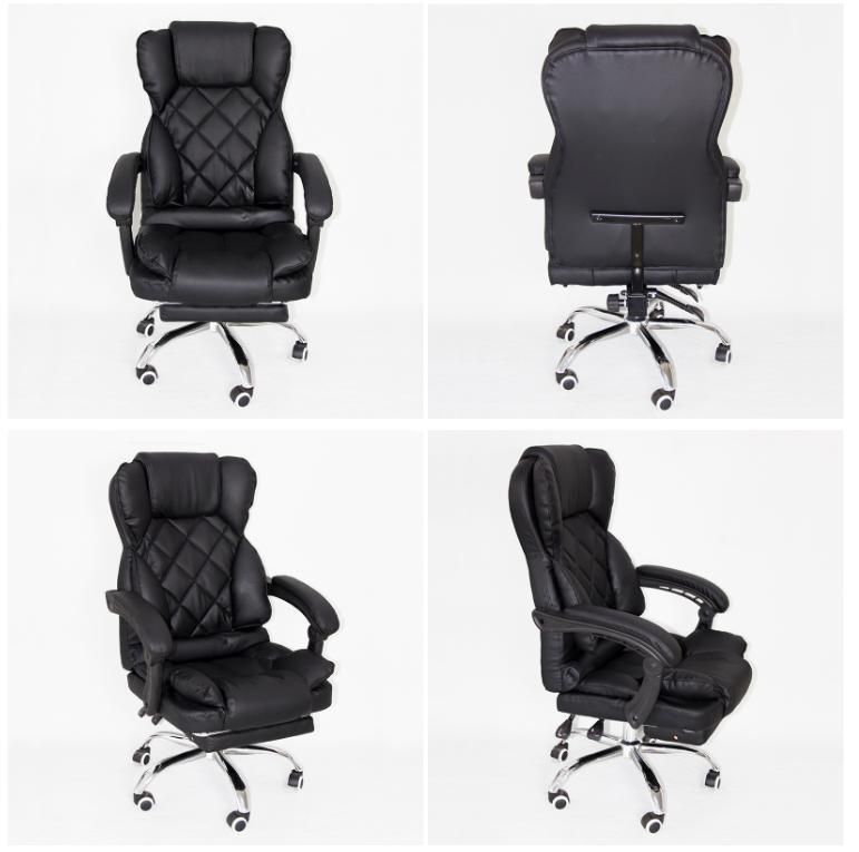 PU Leather Ergonomic with Footrest Relaxing Swivel Office Chair