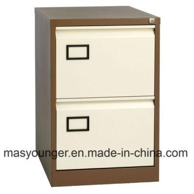 Vertical 2 Drawer Filing Cabinet with Name Tag