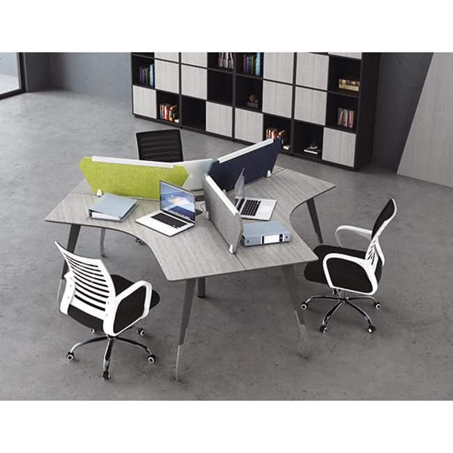 3 Person Desk Modern Office Furniture for Computer Work Stations Call Center Cubicles