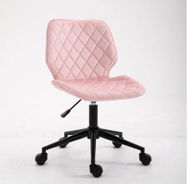 Fabric Office Bar Chair with Wheels Swivel Bar Staff Stool