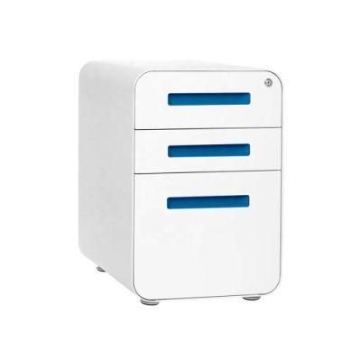 Under Office Desk Mobile 3 Storage Drawers Filing Cabinet