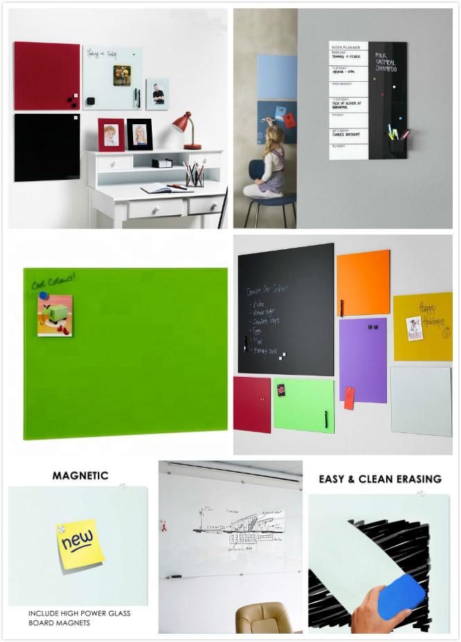 High Quality Tempered Glass Magnetic Dry Erase Glass White Board
