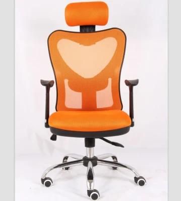 Adjustable Headrest Mesh Office Swivel Chair with High Back