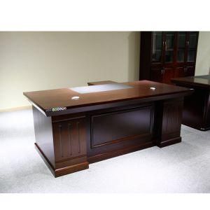 Wooden Office Furniture Antique Paint Executive L Shape Desk Office Table