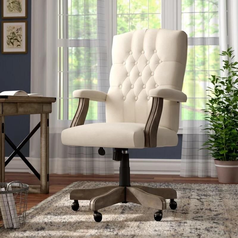Factory Direct Sale Cheap High Back Orange PU Leather Plastic Chairs with Cushion