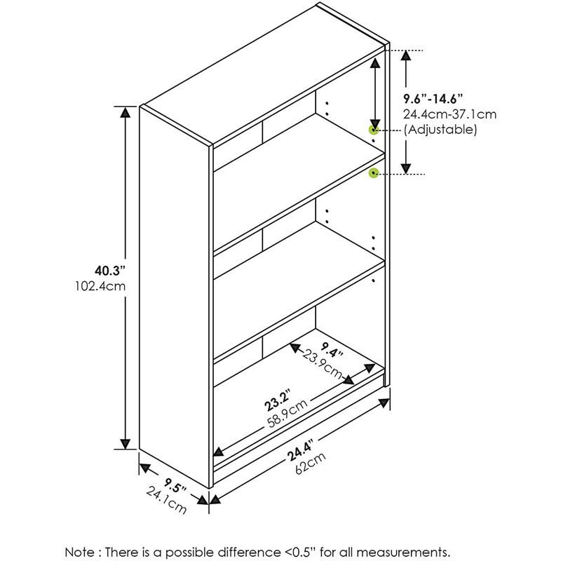 Wooden Three-Layer Simple Storage Bookshelf 0485