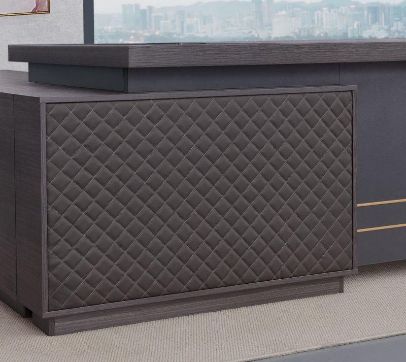 Luxury Big Table 240cm China Office Furniture Side Table L Shape Escritorio De Oficina Table MDF Wooden Office Desk