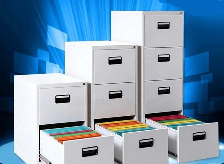 Vertical A4 File 3 Drawer Metal Office Furniture Filing Cabinet