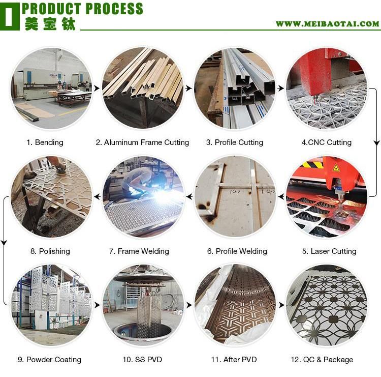 Screen Stainless Steel Mirror Color/Hairline/Vibration/Sandblast Stainless Steel Sheet for Decoration Office/Home/Hotel