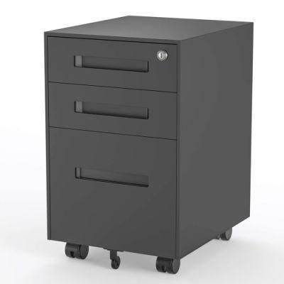 Gdlt Mobile Pedestal File Cabinets Office 3 Drawer Filing Storage Cabinet