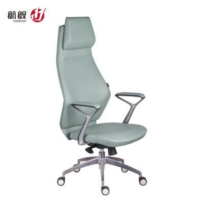 with Adjustable Leather Office Boss Chair High Back Office Swivel Chair