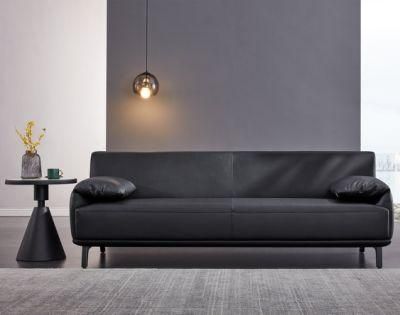 Zode Modern Home/Living Room/Office Furniture 3 Seat Black Sofa Fabric Leisure Couch Singapore Leather Sofa