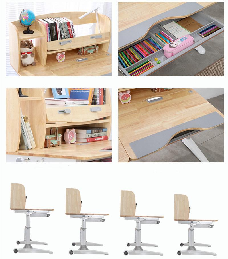 Solid Wood Home Children′ S Study Tables and Chairs