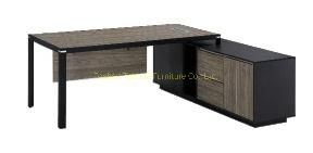 2021 Popular Steel Leg Office Furniture Melamine Executive Desk